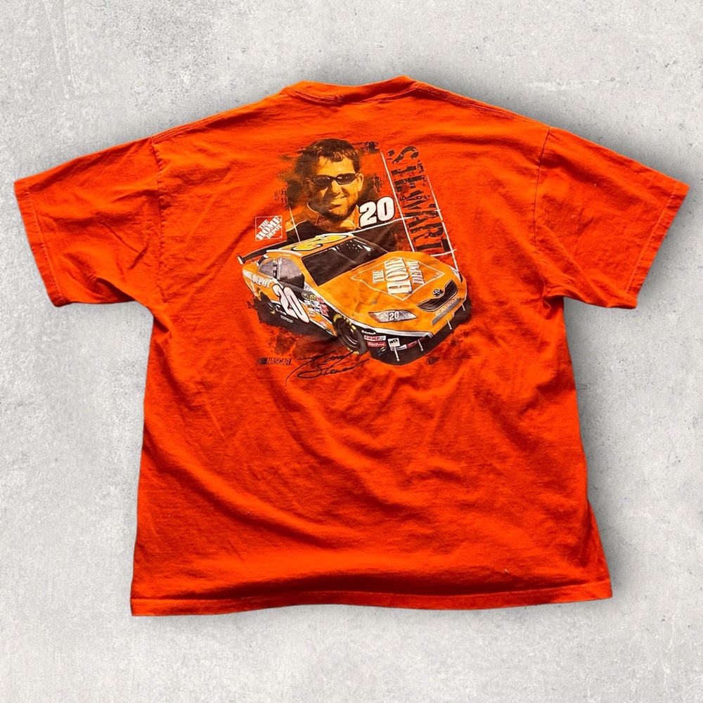 Vintage 2000 Tony Stewart Winners Circle Nascar Racing Graphic T shirt orange